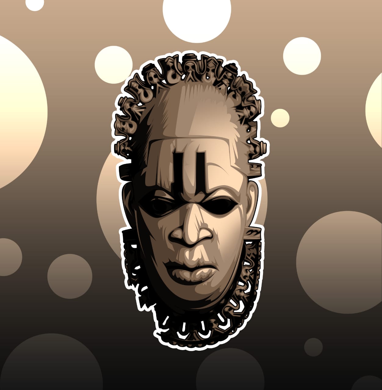 Queen Mother Pendant Mask: Iyoba(Queen Mother)
